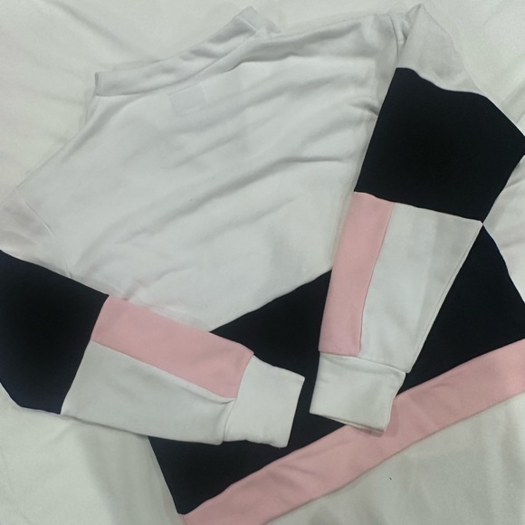 Aritzia White and Black Boxy Polo Sweatshirt - Picture 3 of 3